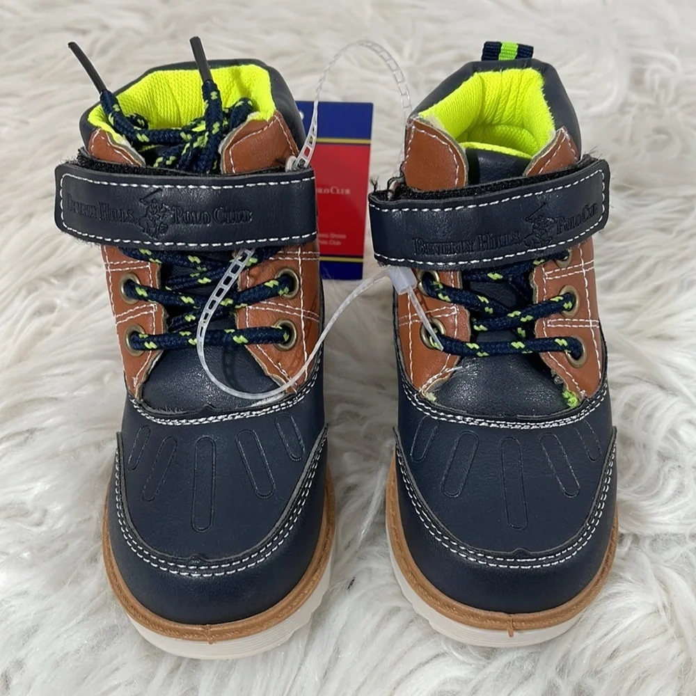 BEVERLY HILLS POLO CLUB Toddler Boys Casual Boots Size 5 NEW - Picture 3 of 14